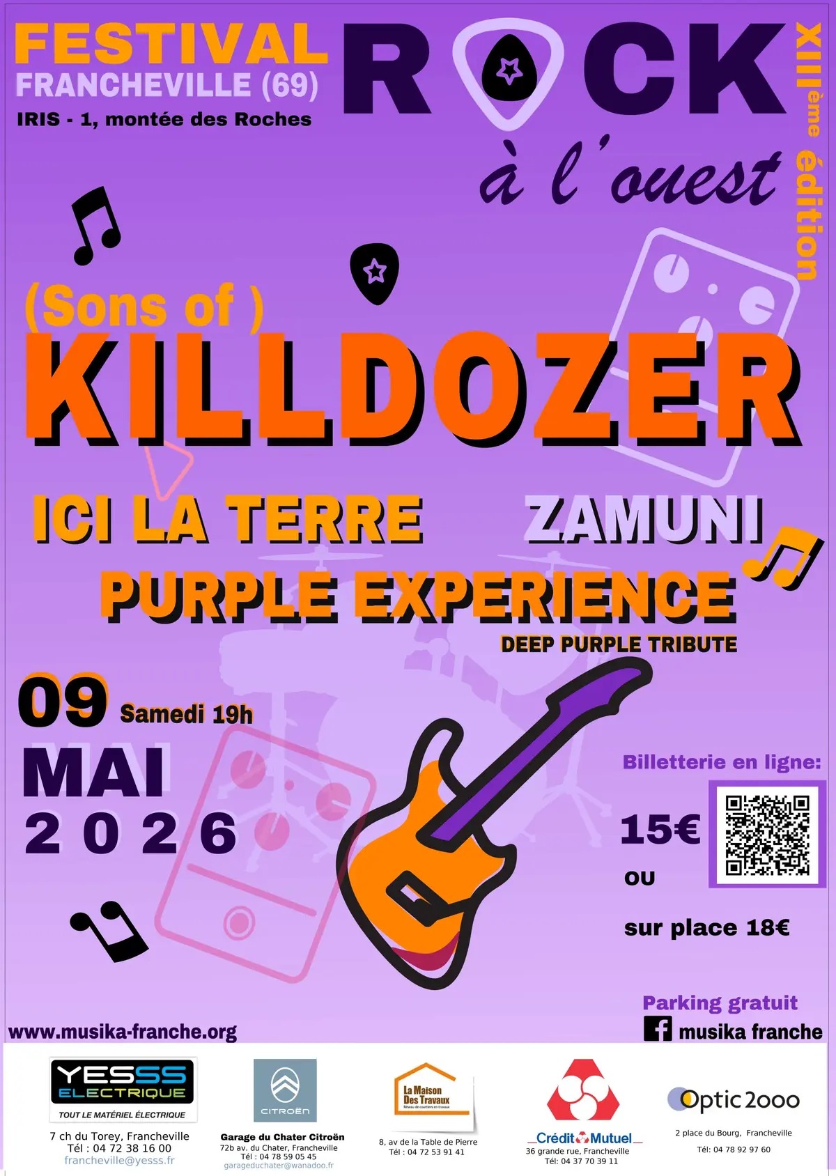 Festival Rock à l'Ouest 13ème édition avec Sons of Killdozer