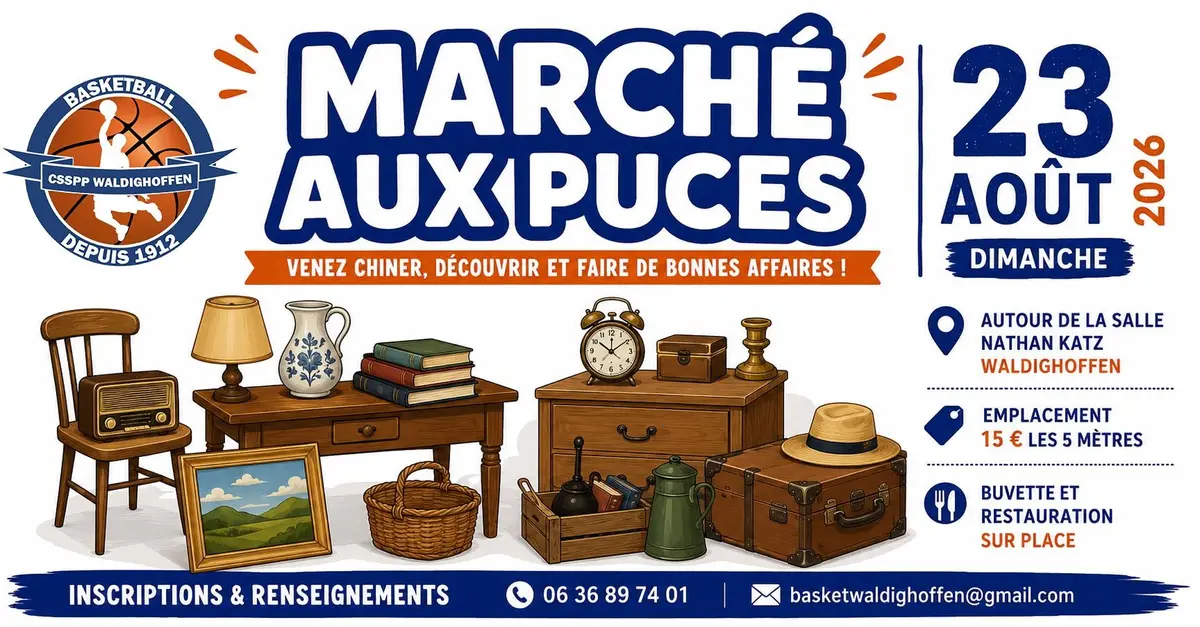 Marché aux puces - 23 Août 2026