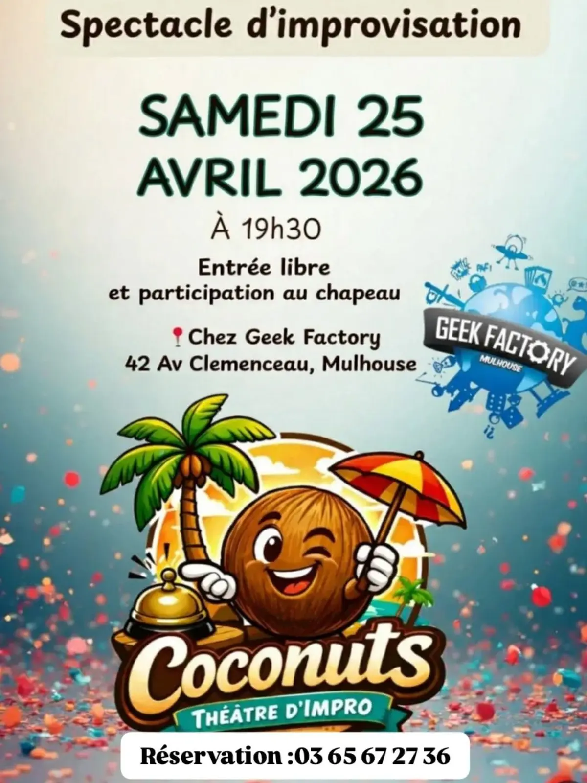 Théâtre d'impro avec les Coconuts