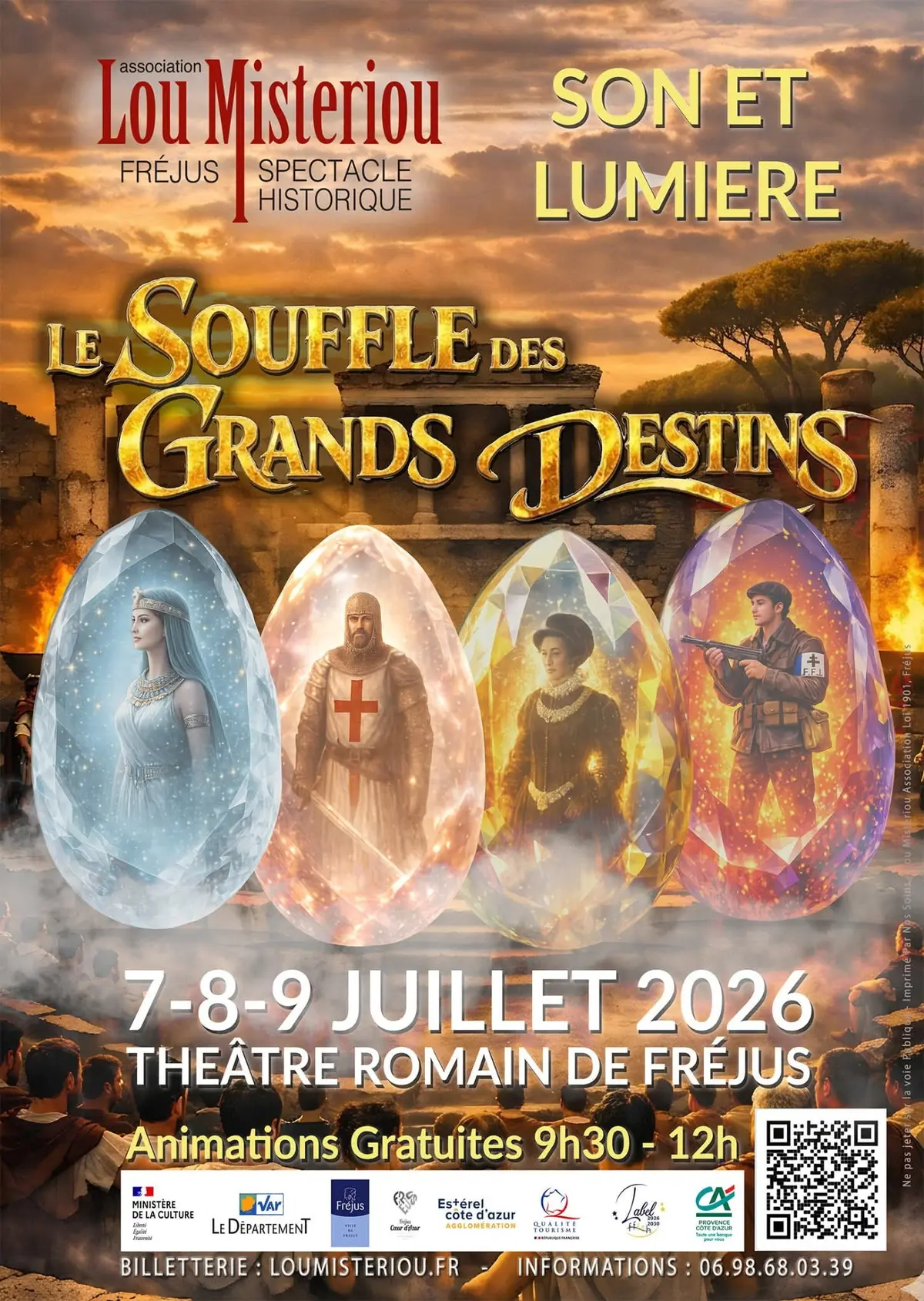 Le souffle des grands destins, spectacle historique