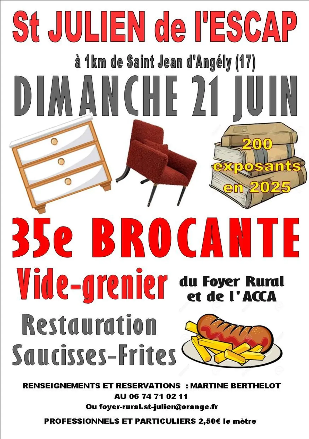 35ème Brocante du Foyer-Rural et de l'Acca