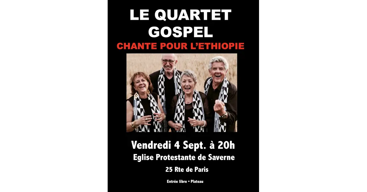Concert Quartet Gospel pour l'Ethiopie