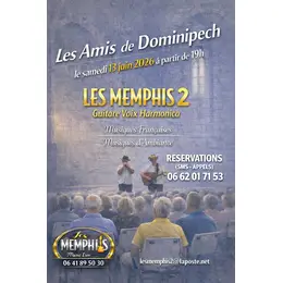 Le Duo LES MEMPHIS 2 Guitare Voix Harmonica en LIVE