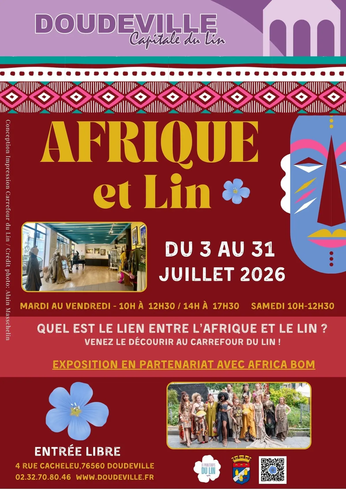 Exposition artistique Afrique et Lin