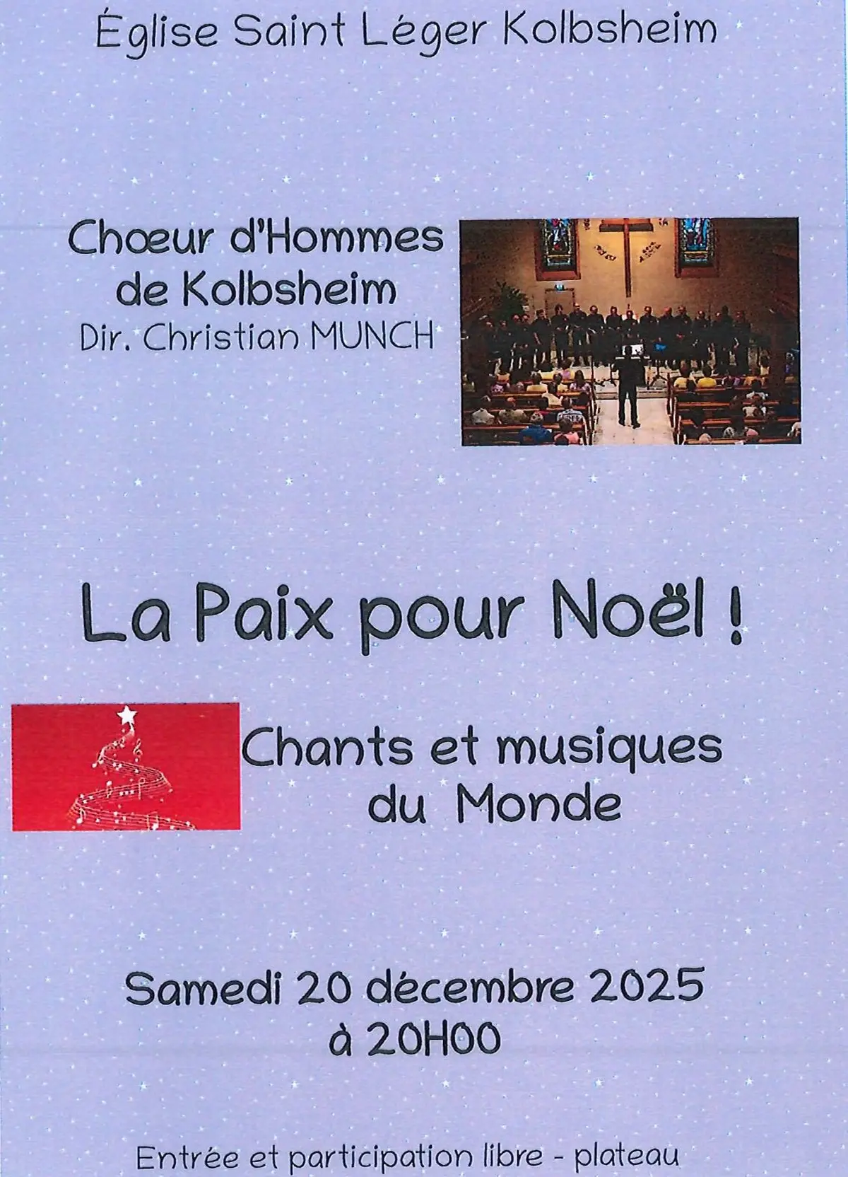 Concert du choeur d'hommes
