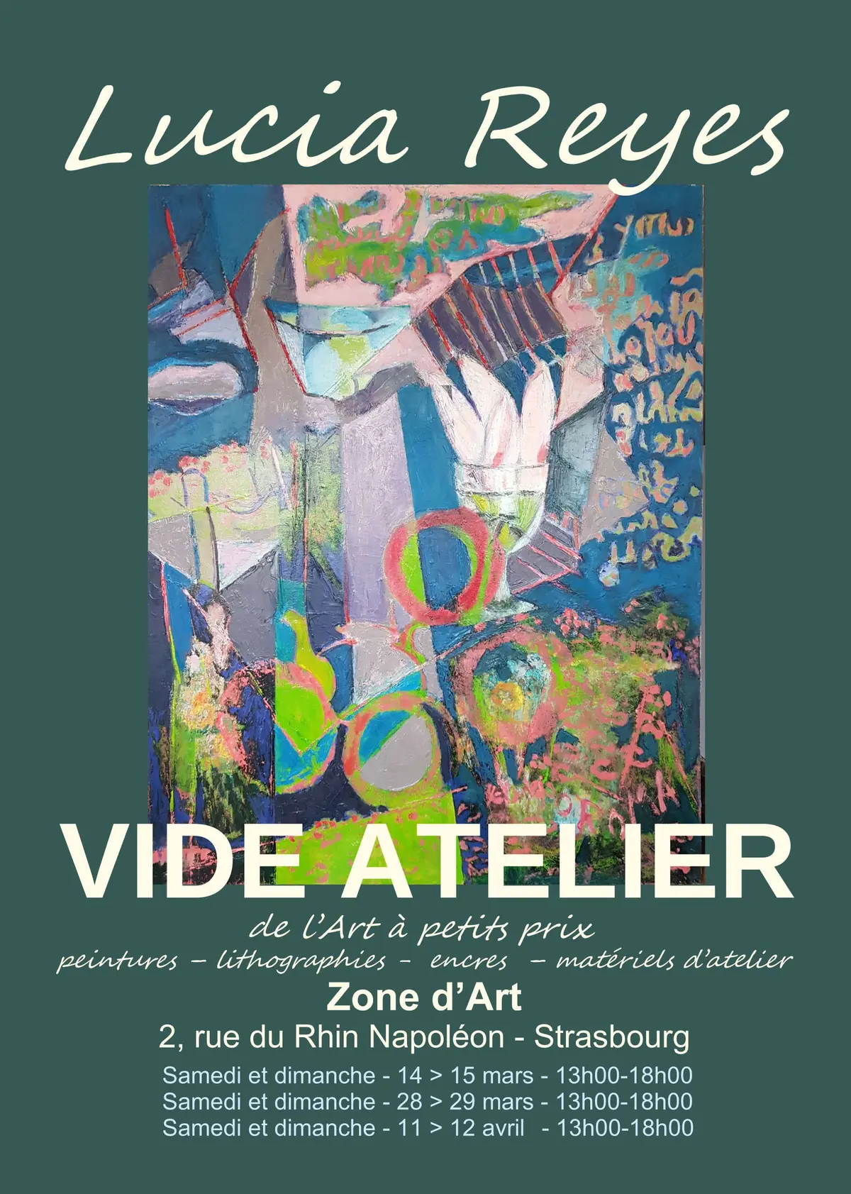 Exposition vide atelier de Lucia Reyes