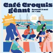 Un Café Croquis XXL à La Rochelle  quand l’art rencontre le vélo et l’engagement