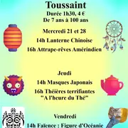 Ateliers vacances scolaire de la Toussaint