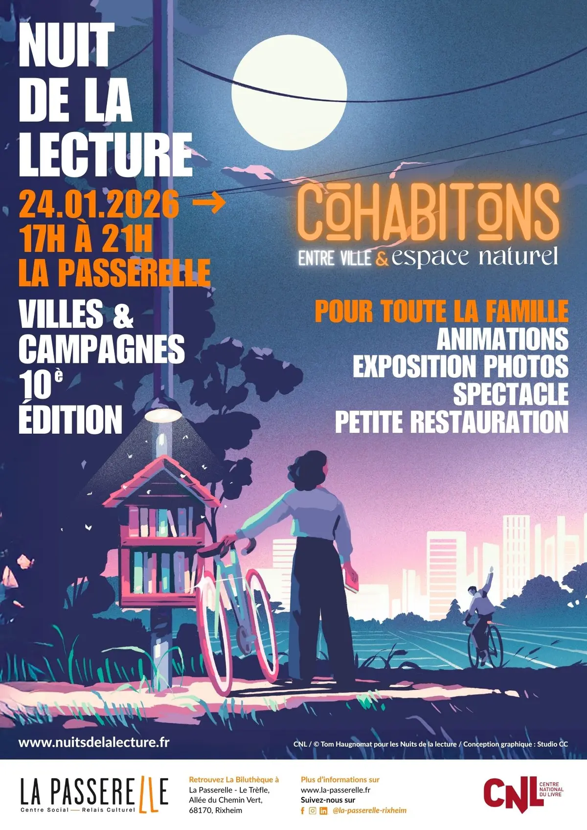 La Nuit de la Lecture 2026 : Cohabitons, entre ville et espace naturel
