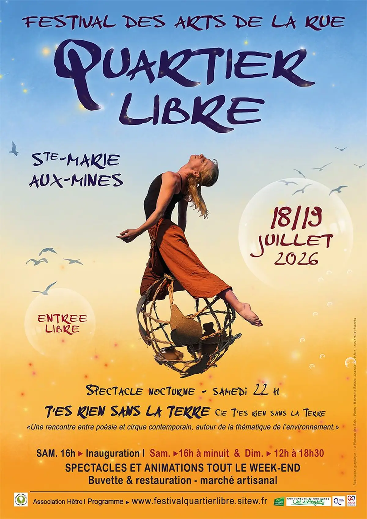 FESTIVAL QUARTIER LIBRE 18 et 19 juillet 2026 