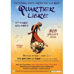 FESTIVAL QUARTIER LIBRE 18 et 19 juillet 2026 
