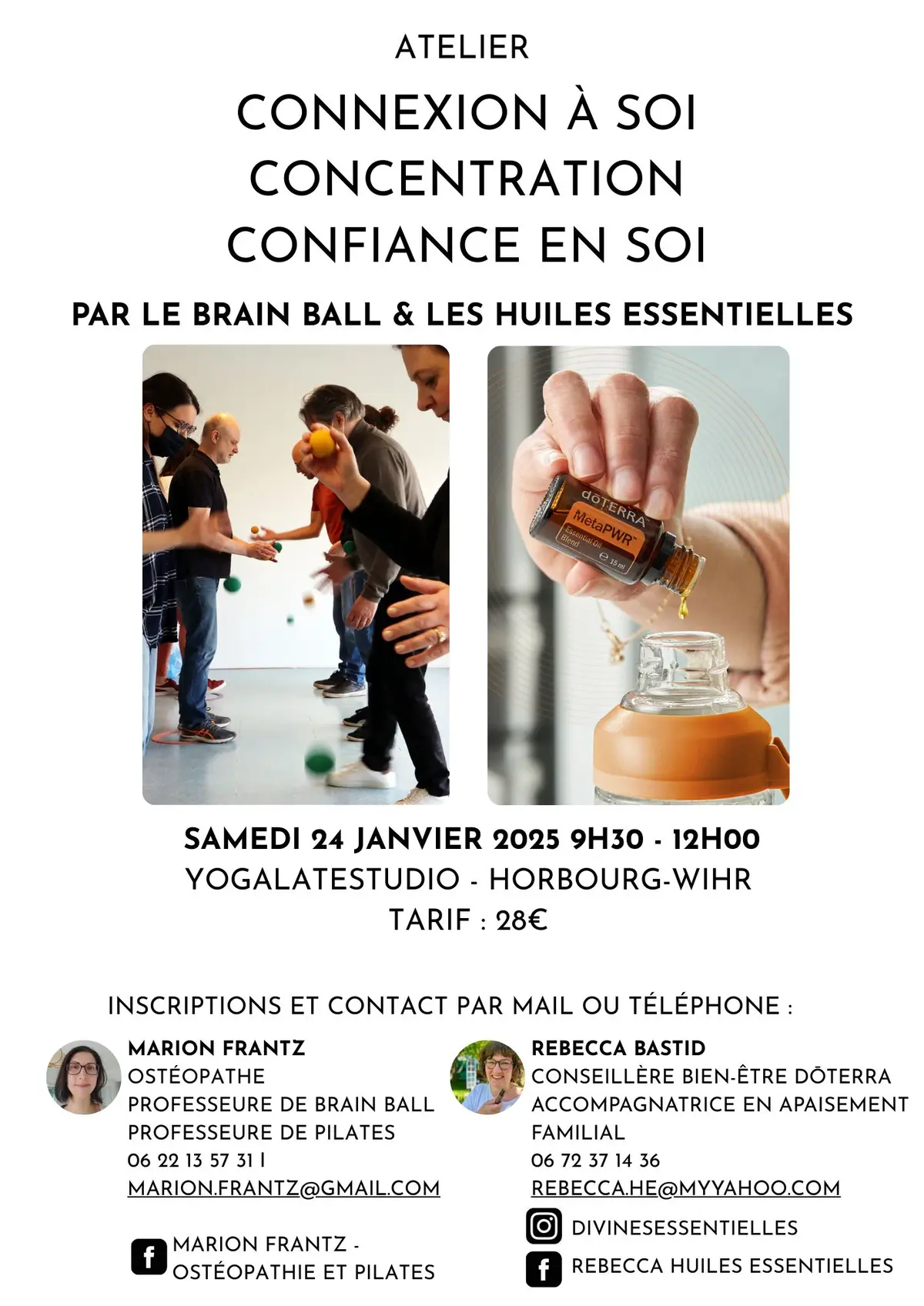 Atelier bien-être par le brain ball et les huiles essentielles