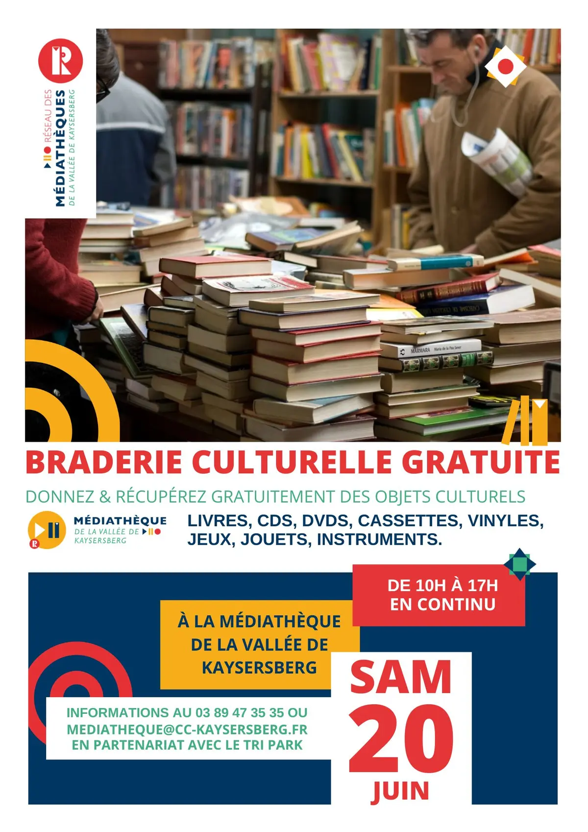 Braderie culturelle gratuite