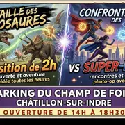Exposition de dinosaures vs super-héros