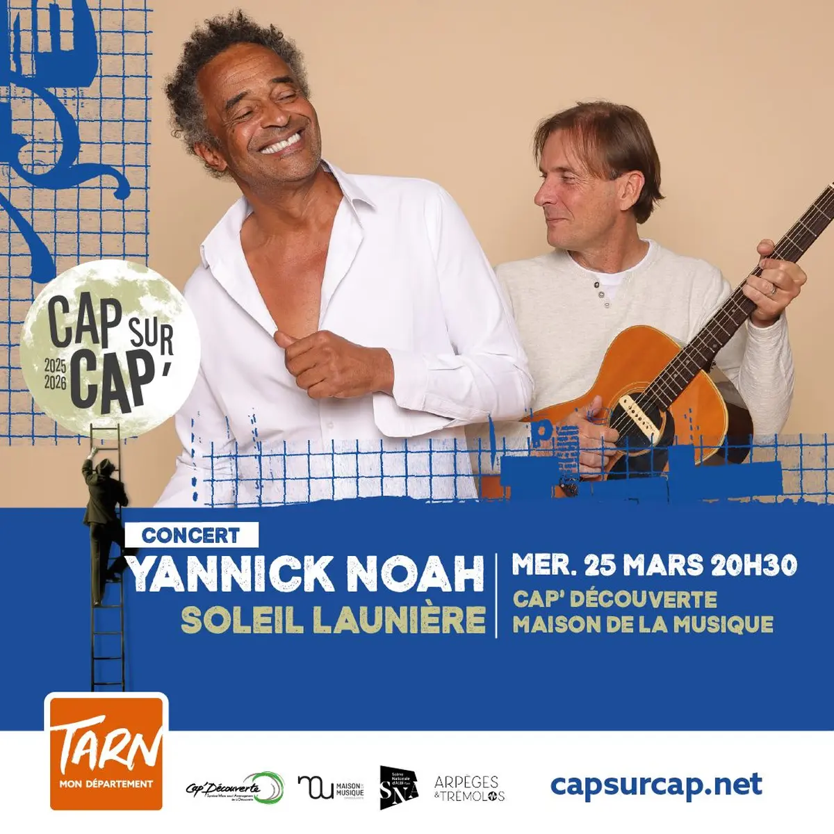 Yannick Noah + Soleil Launière