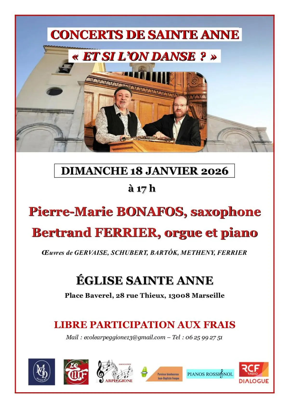 Concert – Danses d’Europe et d’ailleurs - Duo Bonafos Ferrier