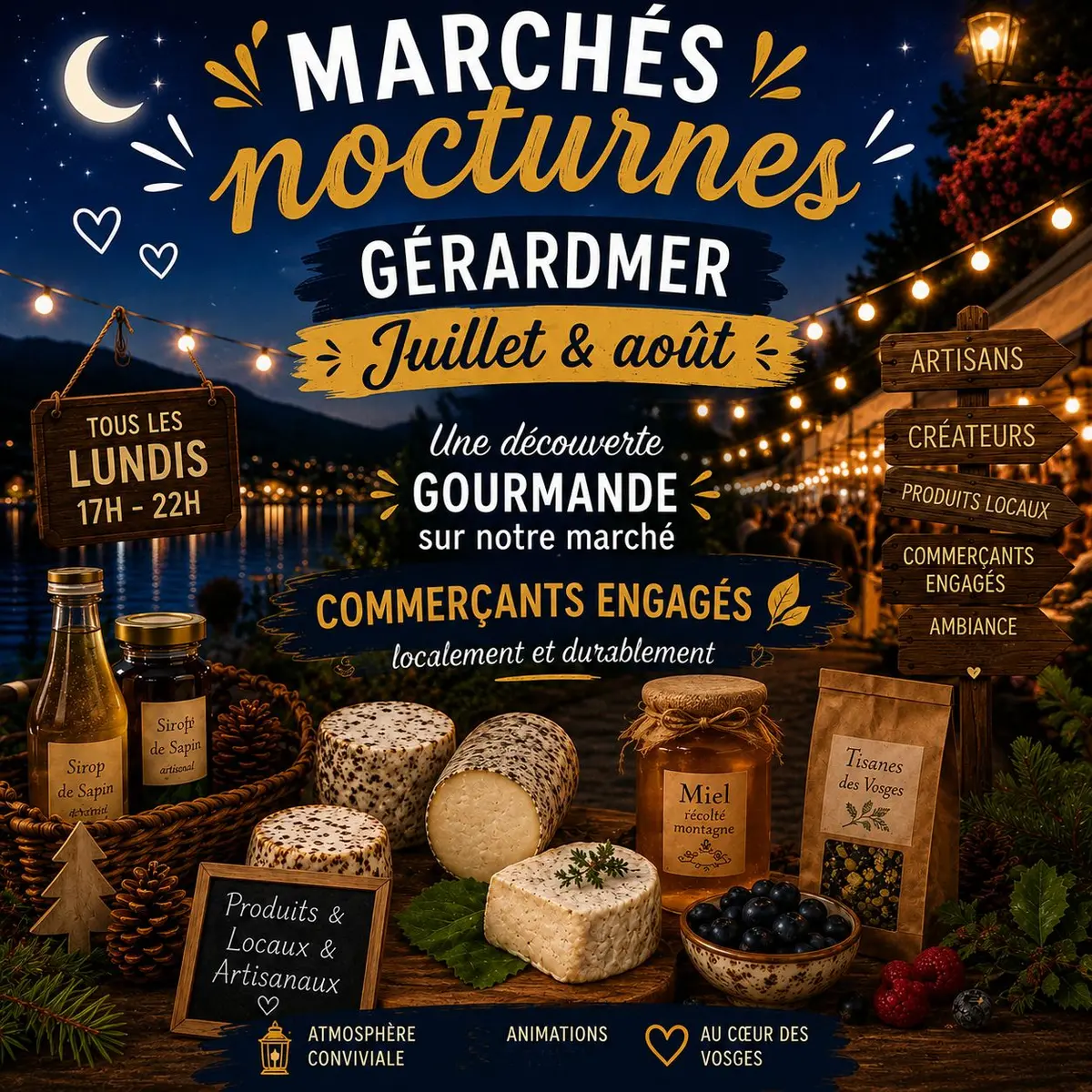 Marché Nocturne Les nuits blanches des Vosges