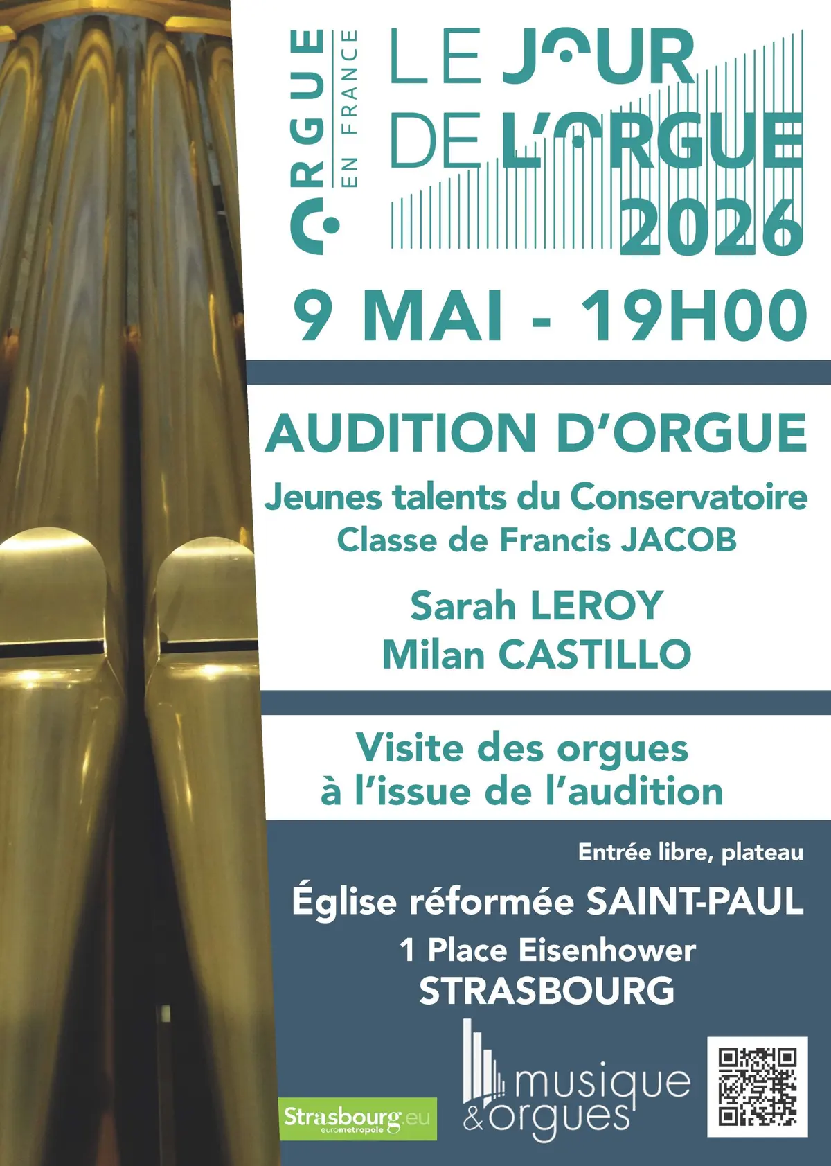 Audition et visite d'orgues