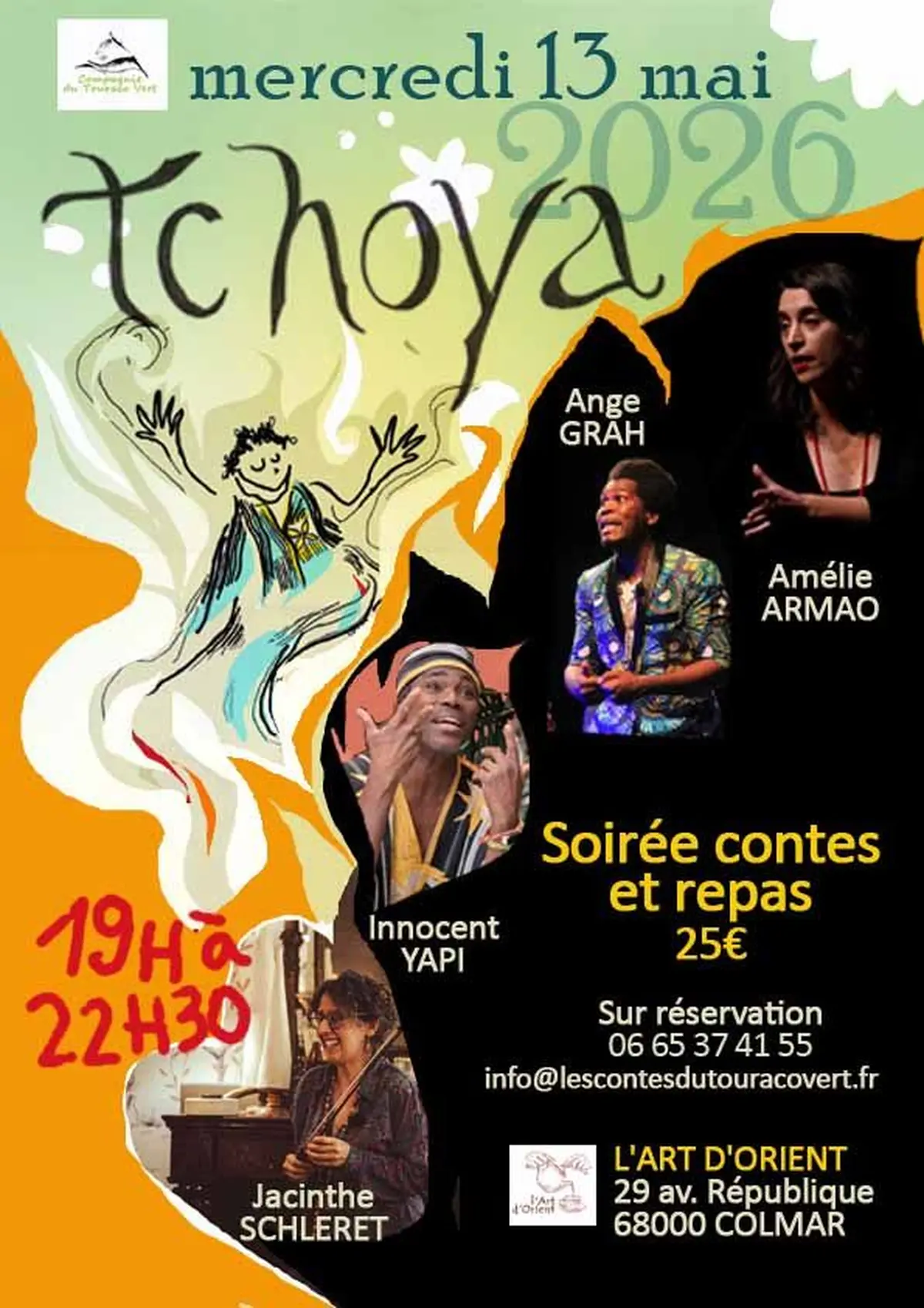 Tchoya, soirée contes, musique et repas