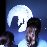 Spectacle théâtre d'ombres et mixage sonore &copy; Isabelle Lechner