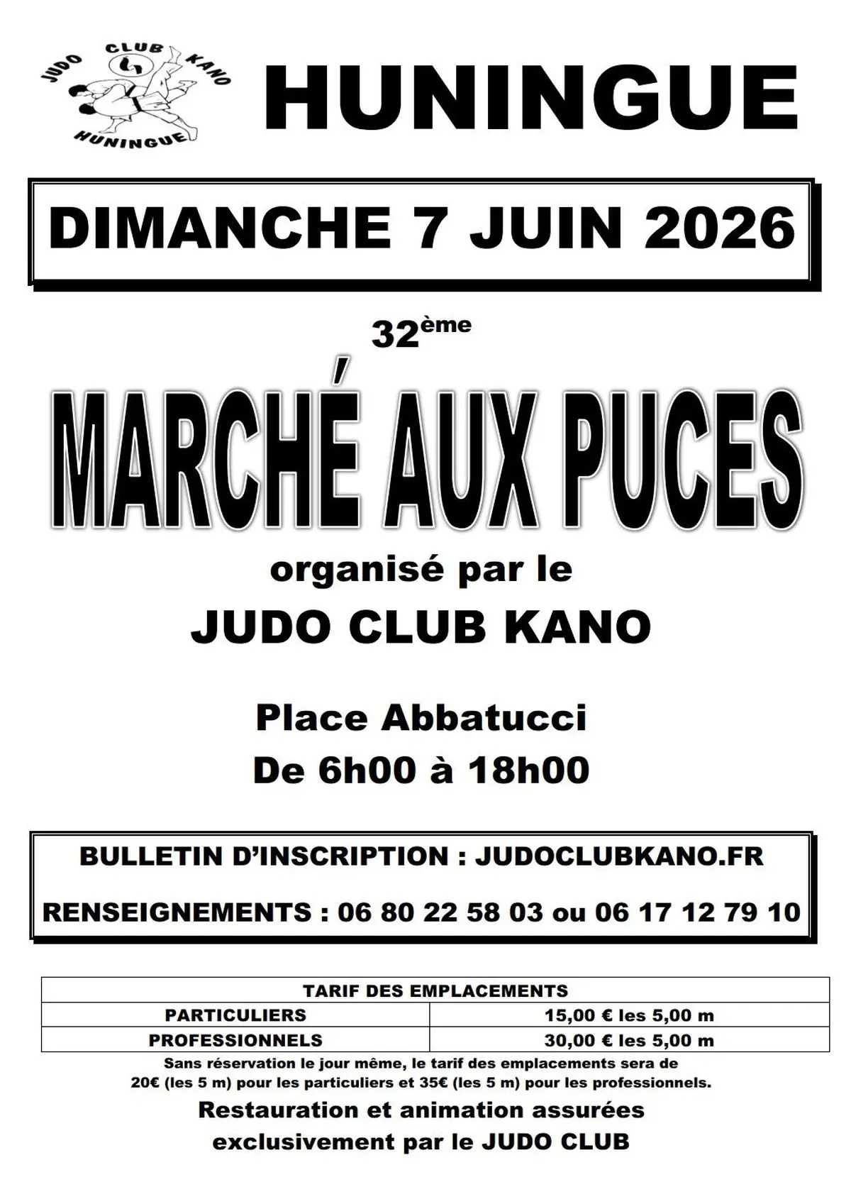 Marché aux Puces à HUNINGUE le 7 JUIN 2026