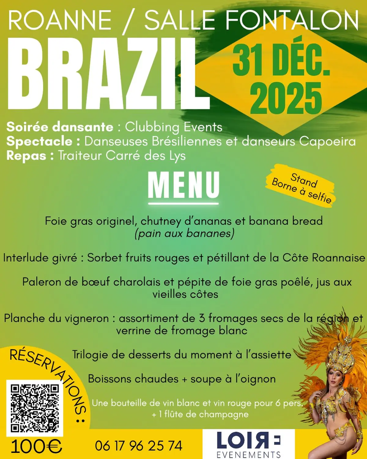 Réveillon du jour de l'an - Thème Brésil - Roanne (42) FONTALON