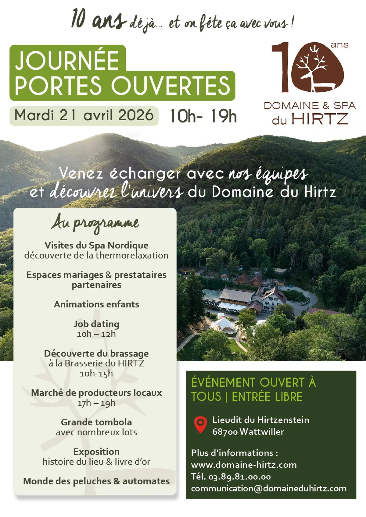 Journée Portes Ouvertes au Domaine du HIRTZ