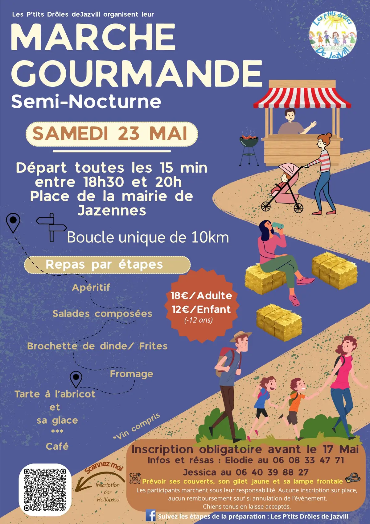 Marche gourmande semi-nocturne 2026