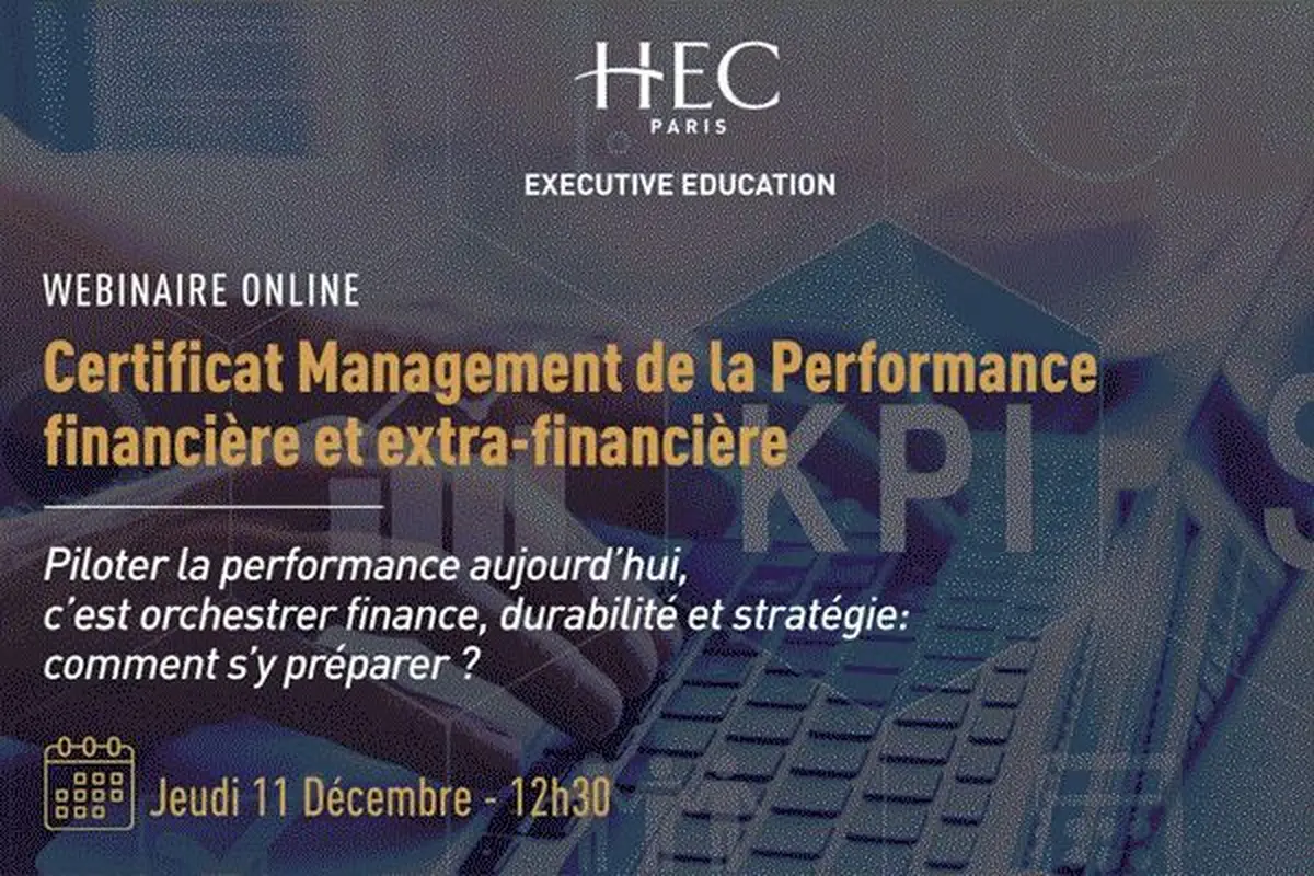 Webinaire-Certificat Management de la Performance financière et extra-financière