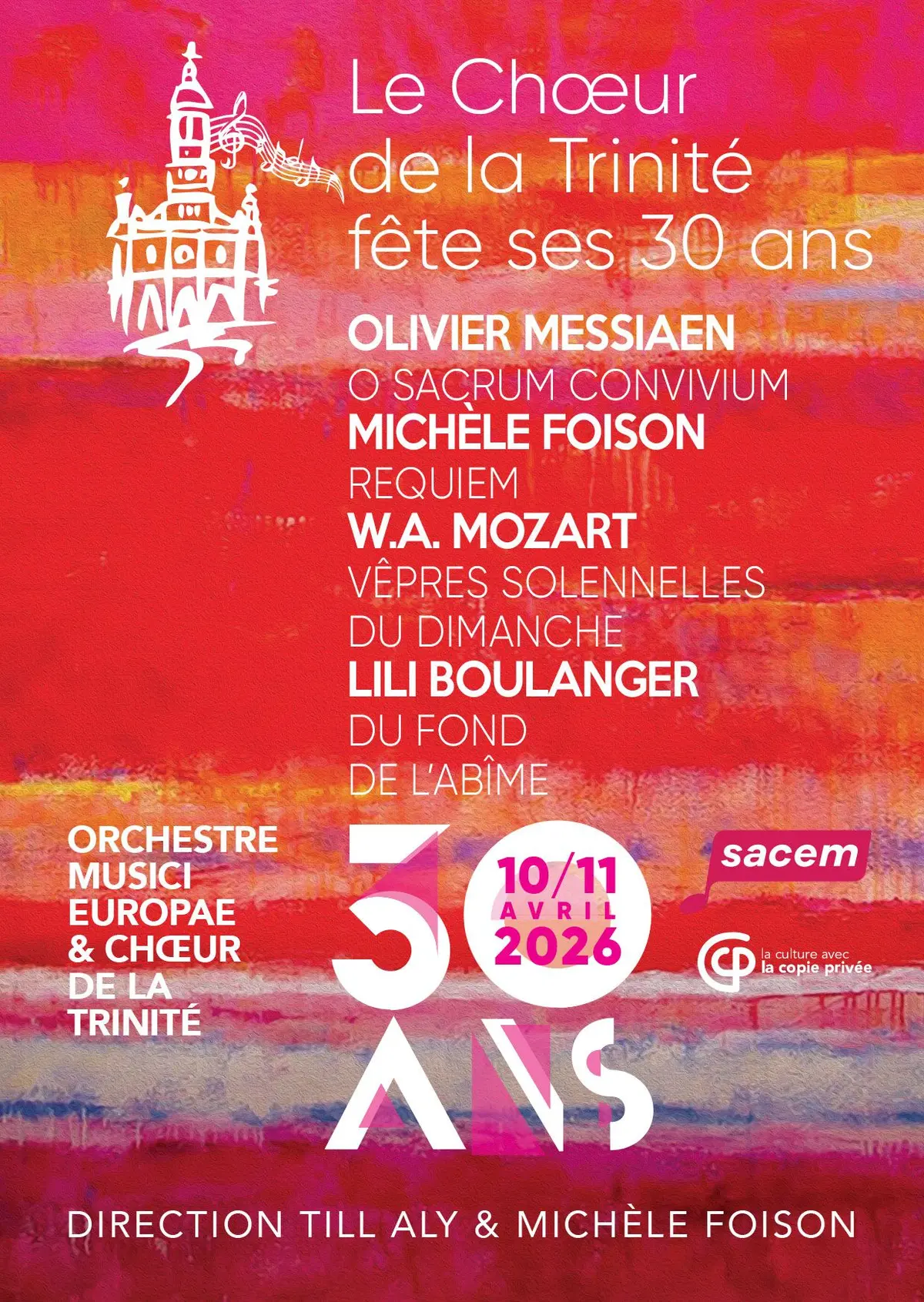 Concert Olivier Messiaen, Michèle Foison, WA Mozart, Lili Boulanger 