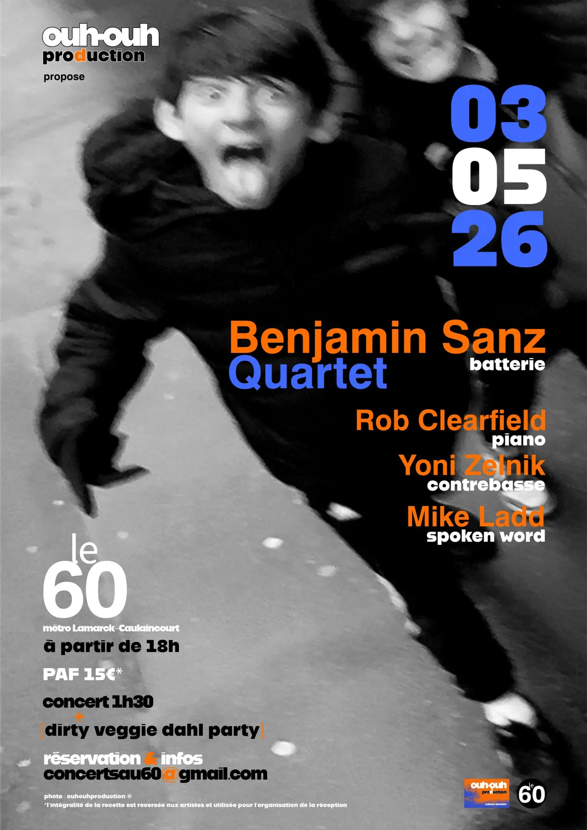 Benjamin Sanz, Yoni Zelnik, Rob Clearfield, Mike Ladd QUARTET