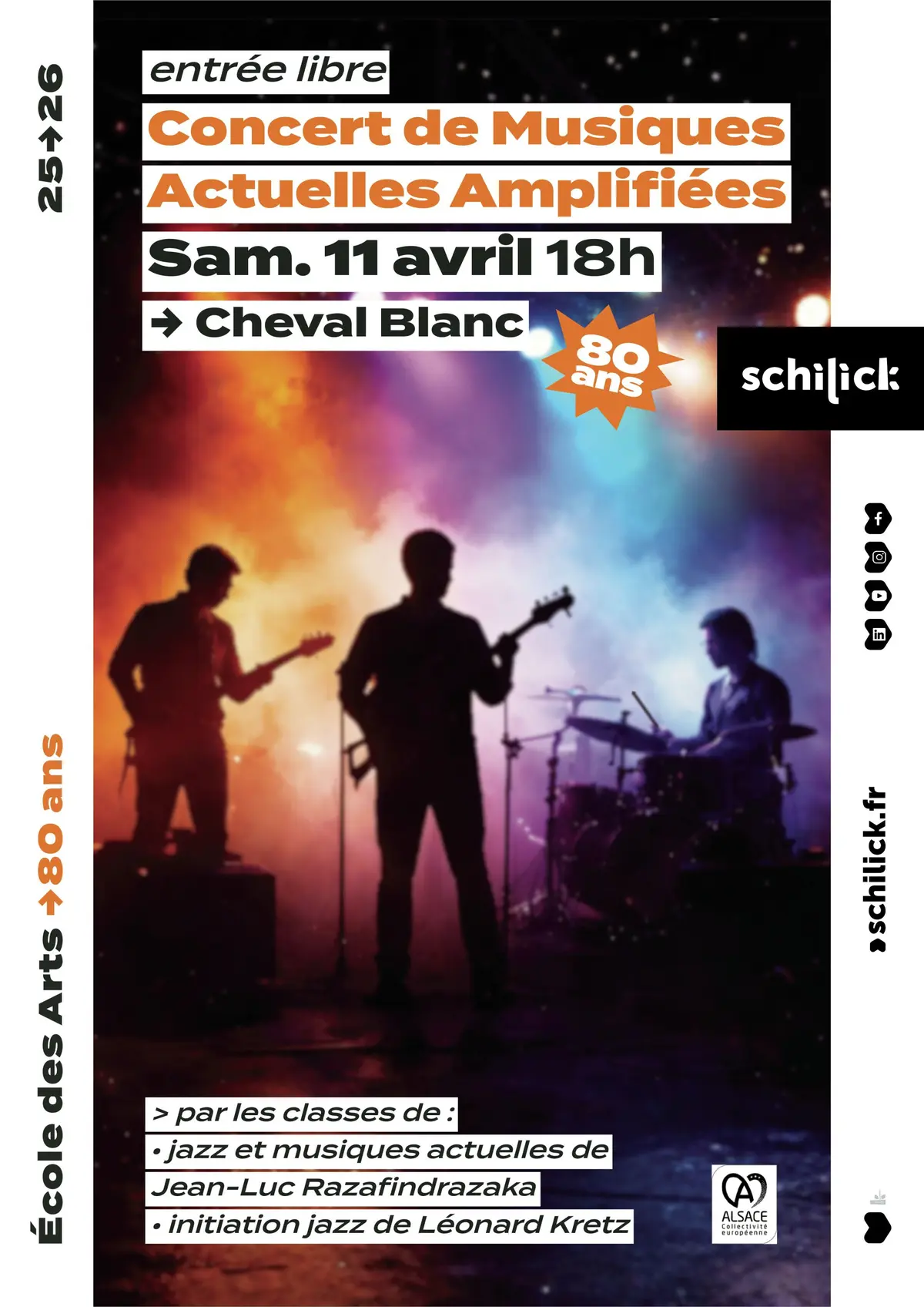 Concert de musiques actuelles amplifiées