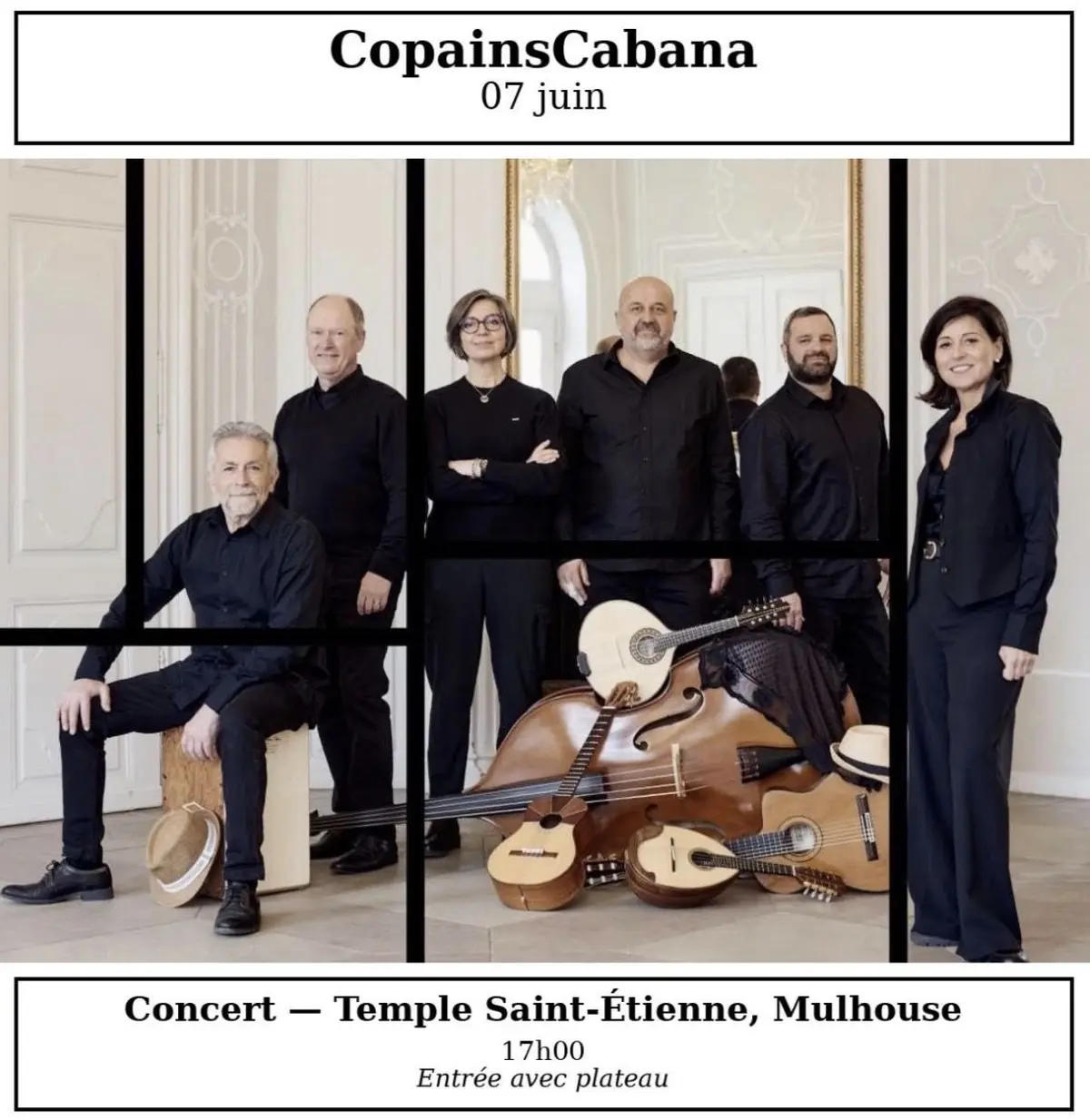 Concert - Par l’Ensemble Copains'Cabana - Musique latino-américaine