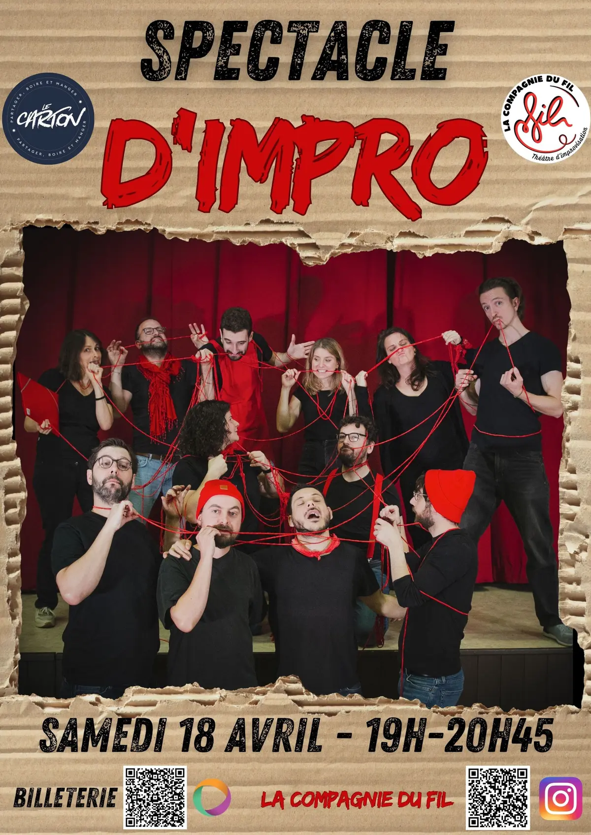 Improvisation théâtral - la Compagnie du fil