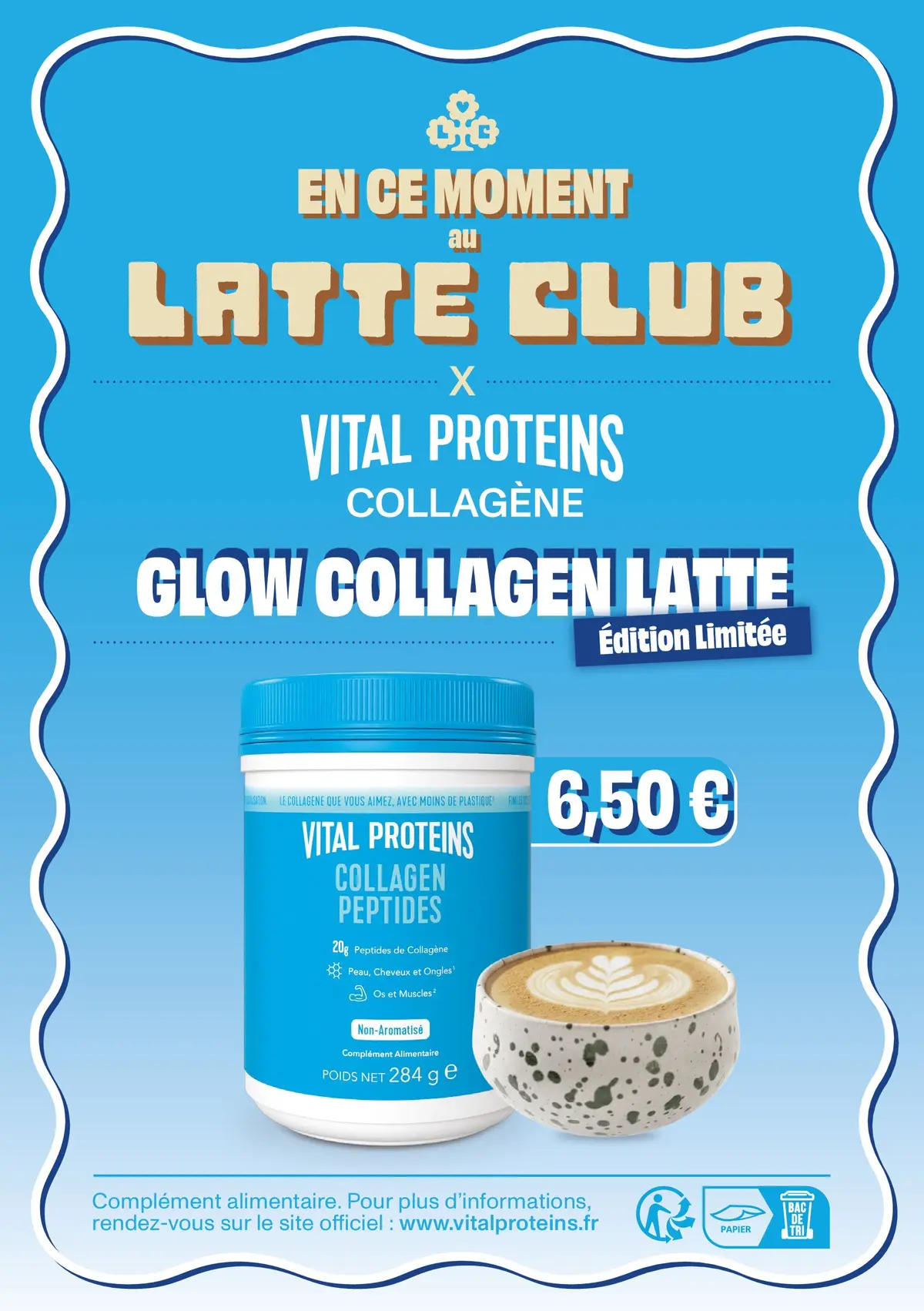 Vital Proteins collagène X Latte Club 
