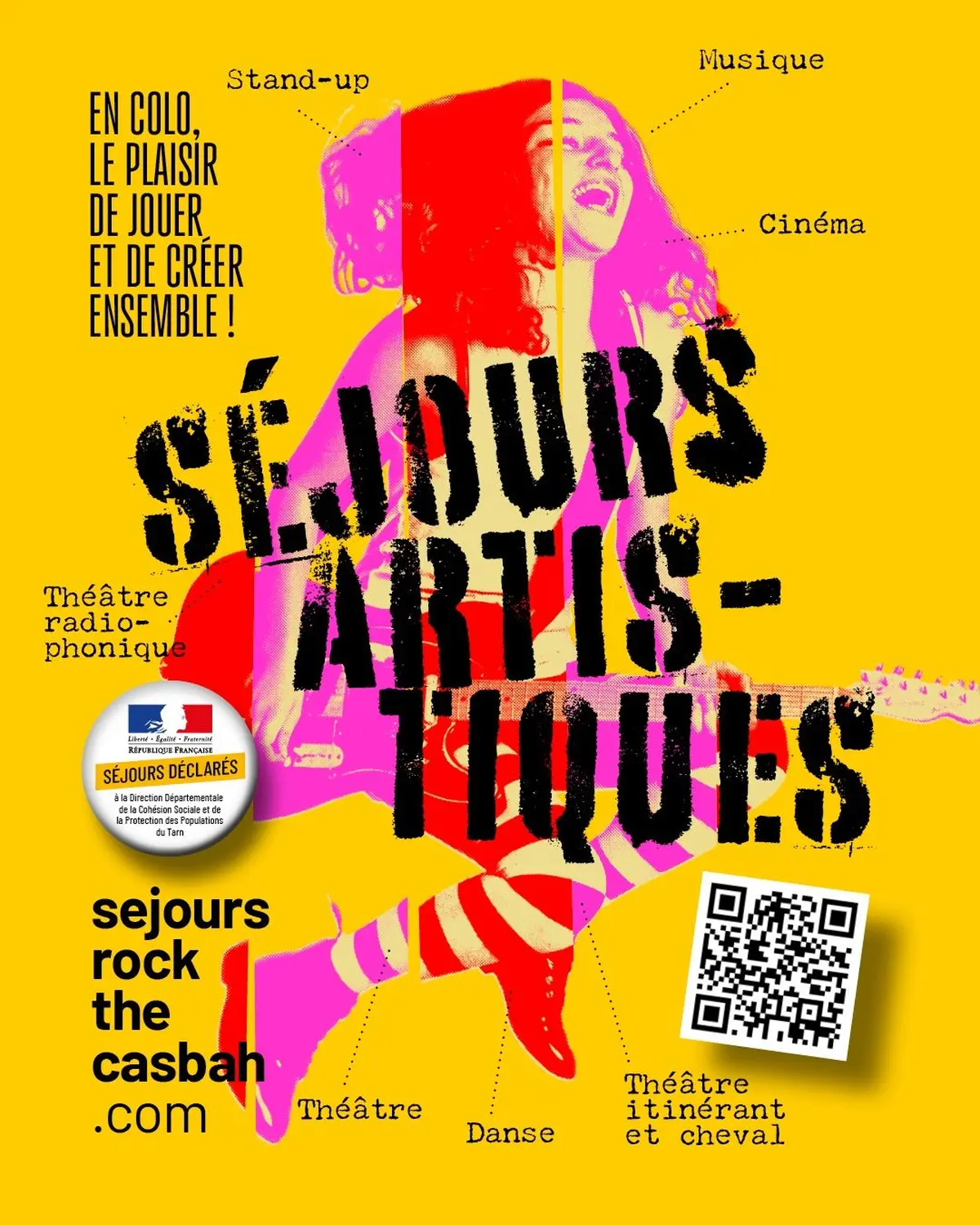 Colonies de vacances artistiques Rock The Casbah (avril 2026)