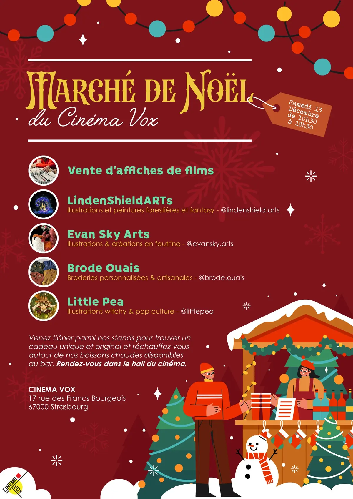 Le marché de Noël du Cinéma Vox