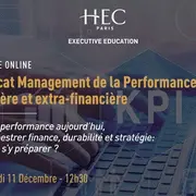 Webinaire-Certificat Management de la Performance financière et extra-financière