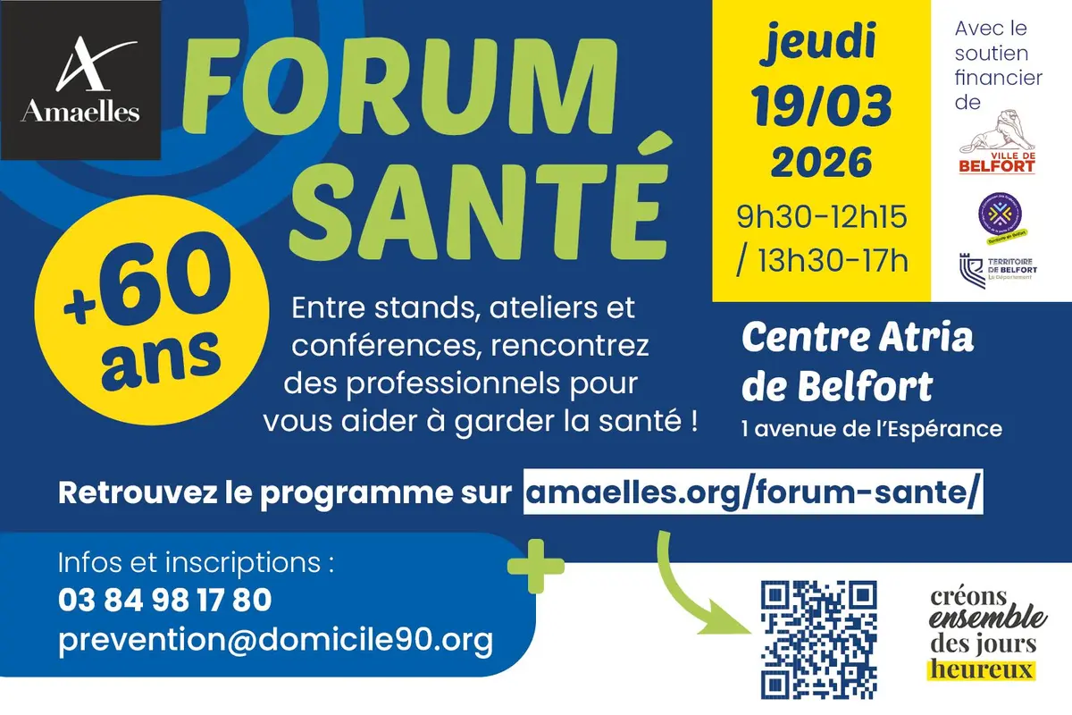 Rdv le 19 mars au Forum de prévention Santé seniors d’Amaelles 90