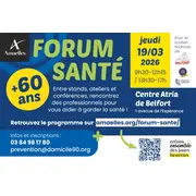 Rdv le 19 mars au Forum de prévention Santé seniors d’Amaelles 90