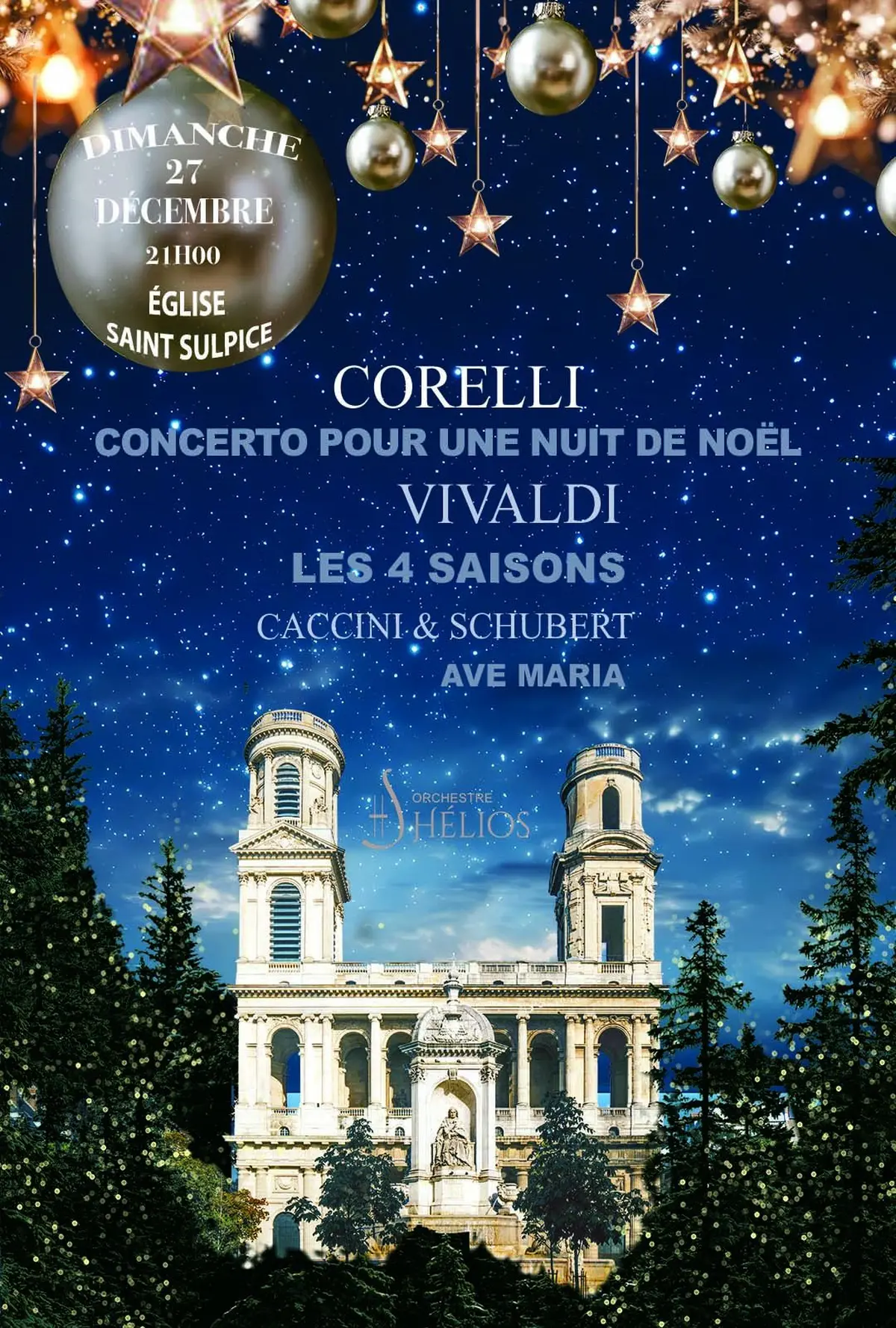 Concerto pour une Nuit de Noël de Corelli / Ave Maria  / 4 Saisons de Vivaldi 