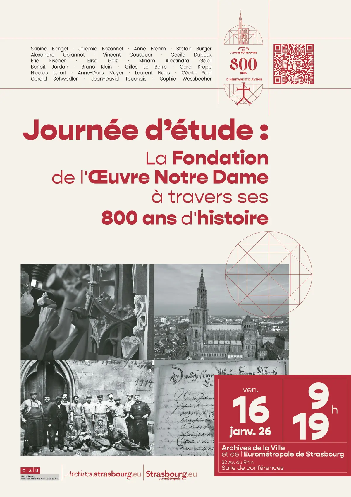 La Fondation de l’Œuvre Notre Dame à travers ses 800 ans d’histoire
