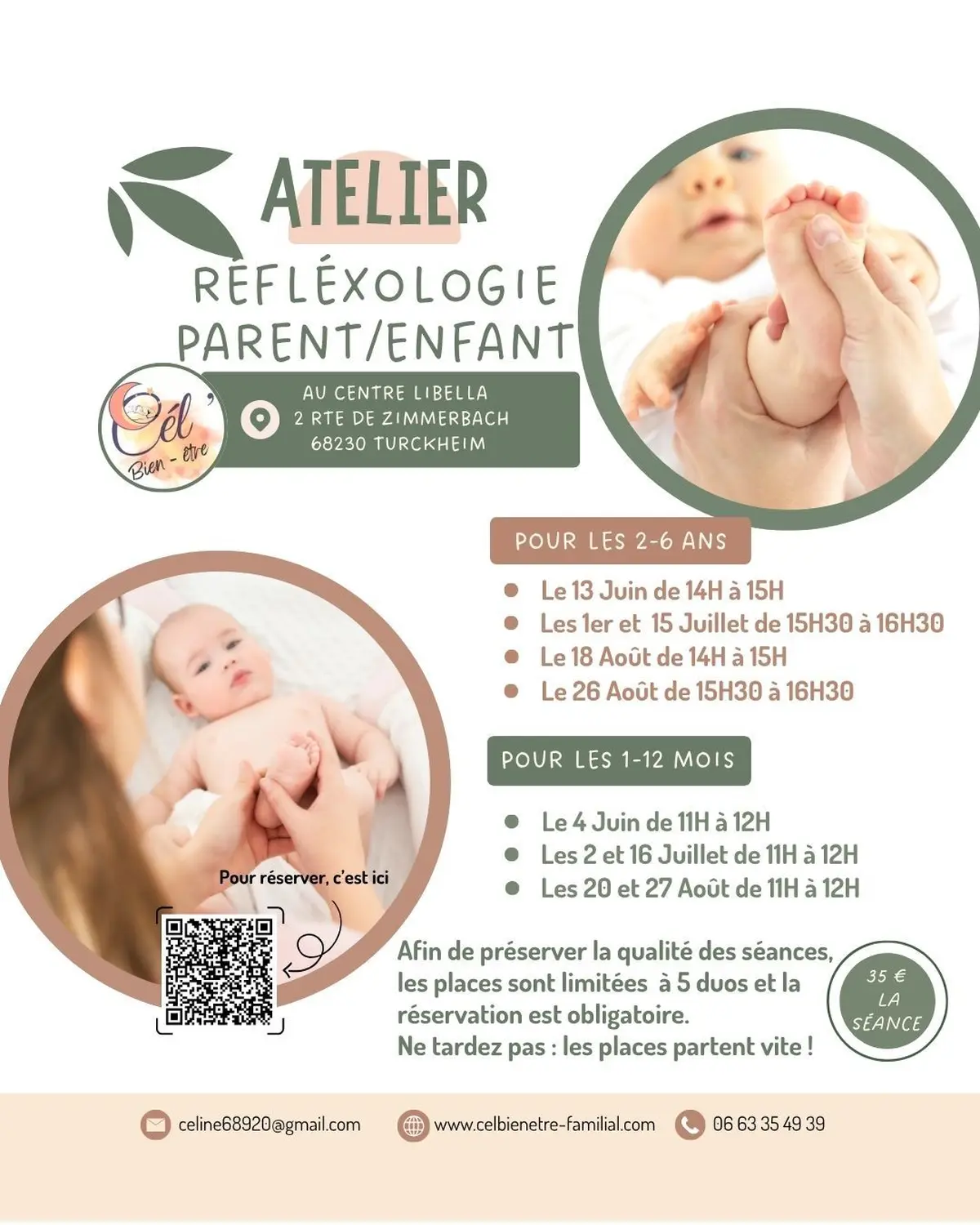 Atelier Réflexologie Bébé  (1-12 mois) 