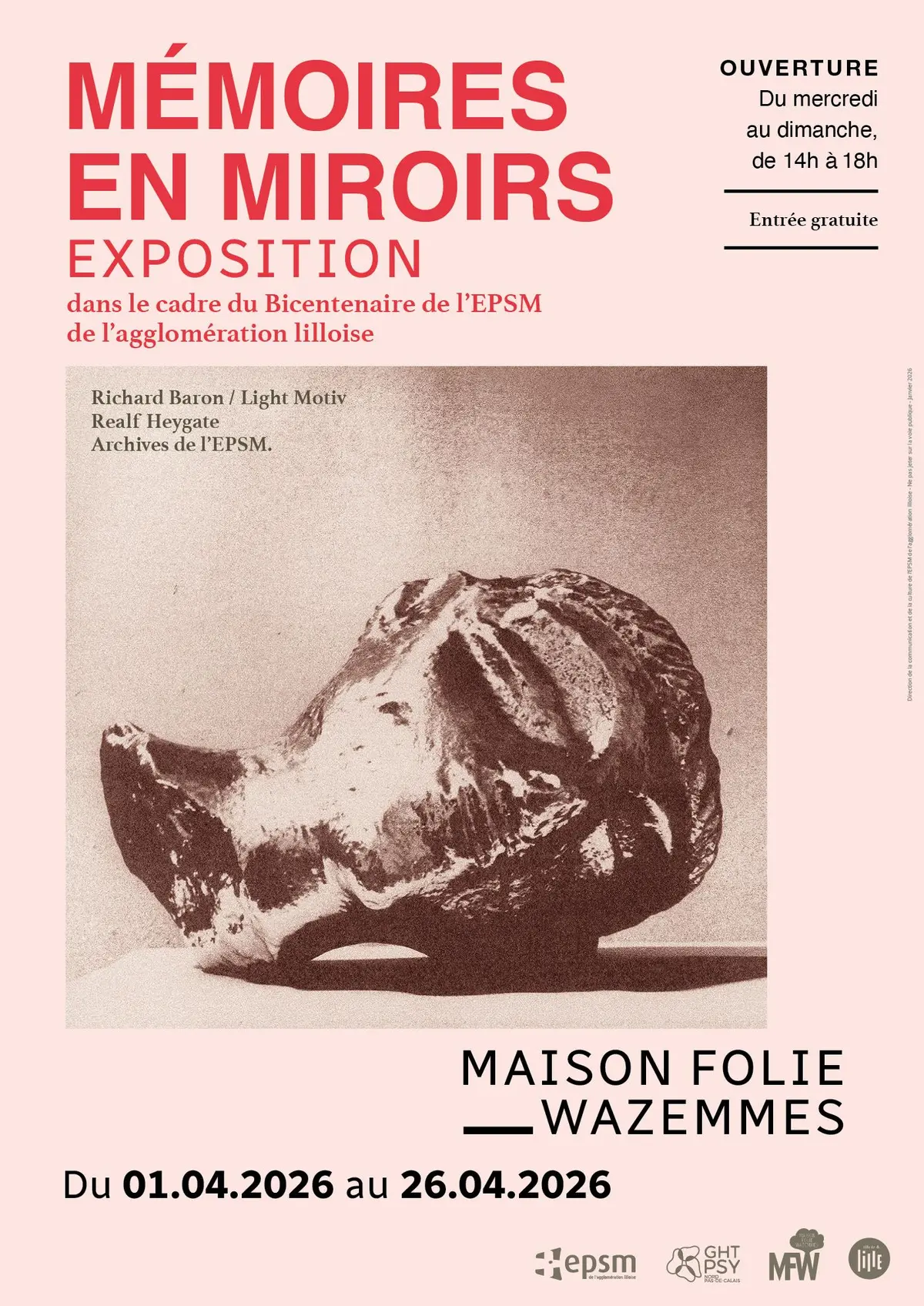 Exposition Mémoires en miroirs à la Maison Folie de Wazemmes à Lille