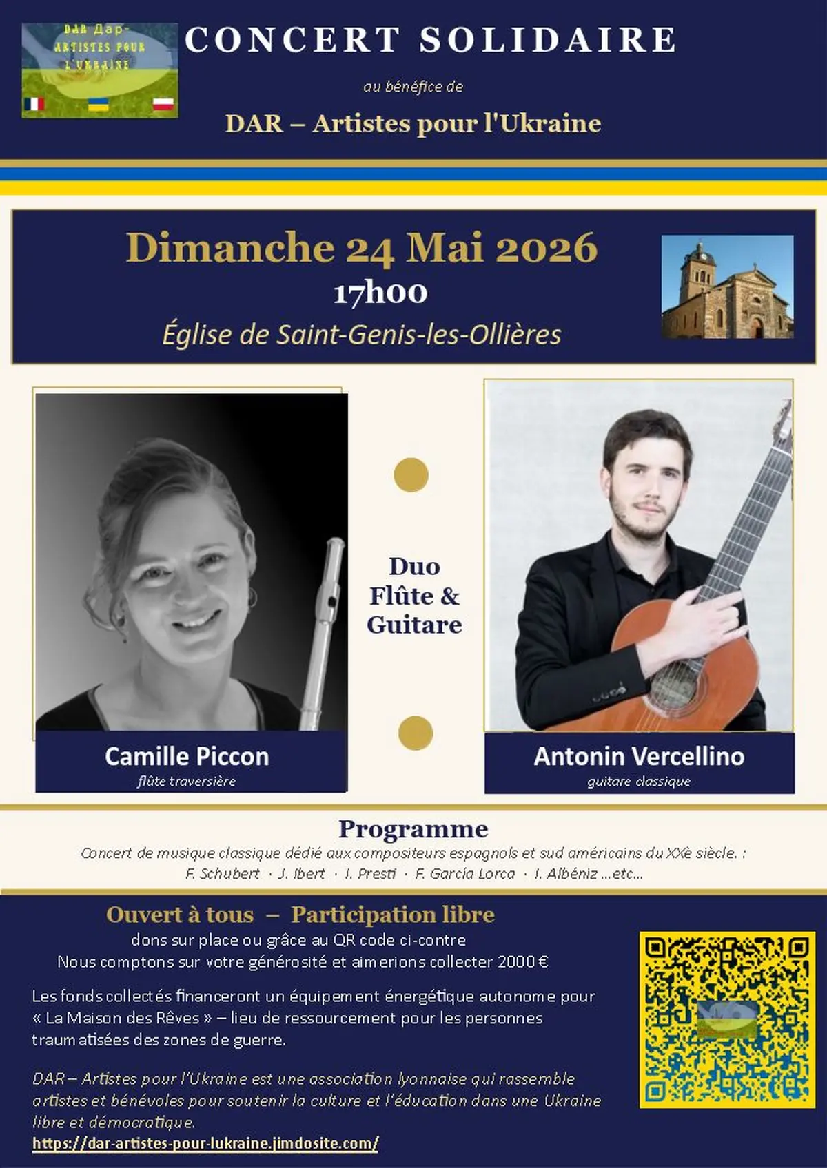 Concert : musique  hispano-américaine des 19e et 20e siècles