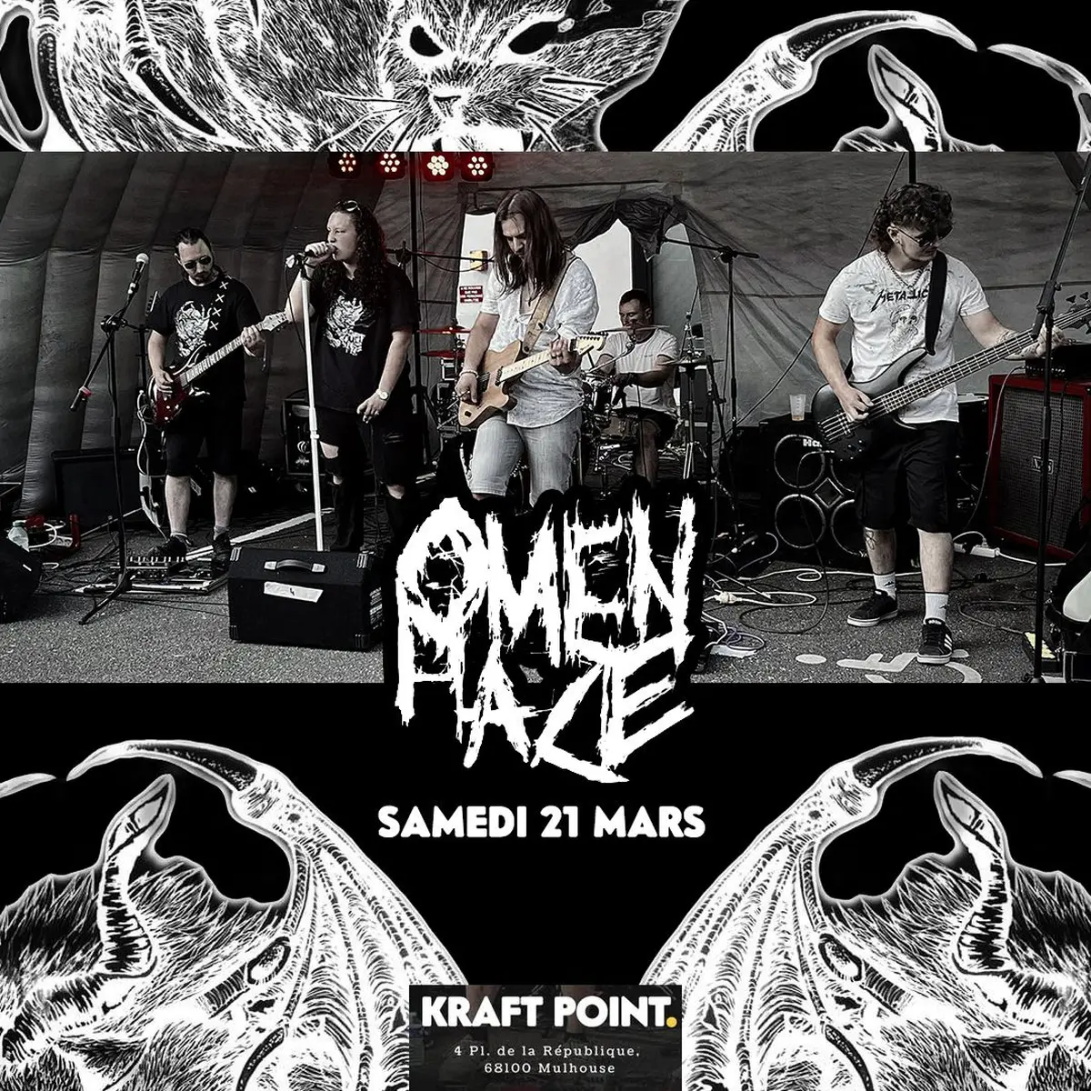 Omen Haze en concert au Kraftpoint de Mulhouse