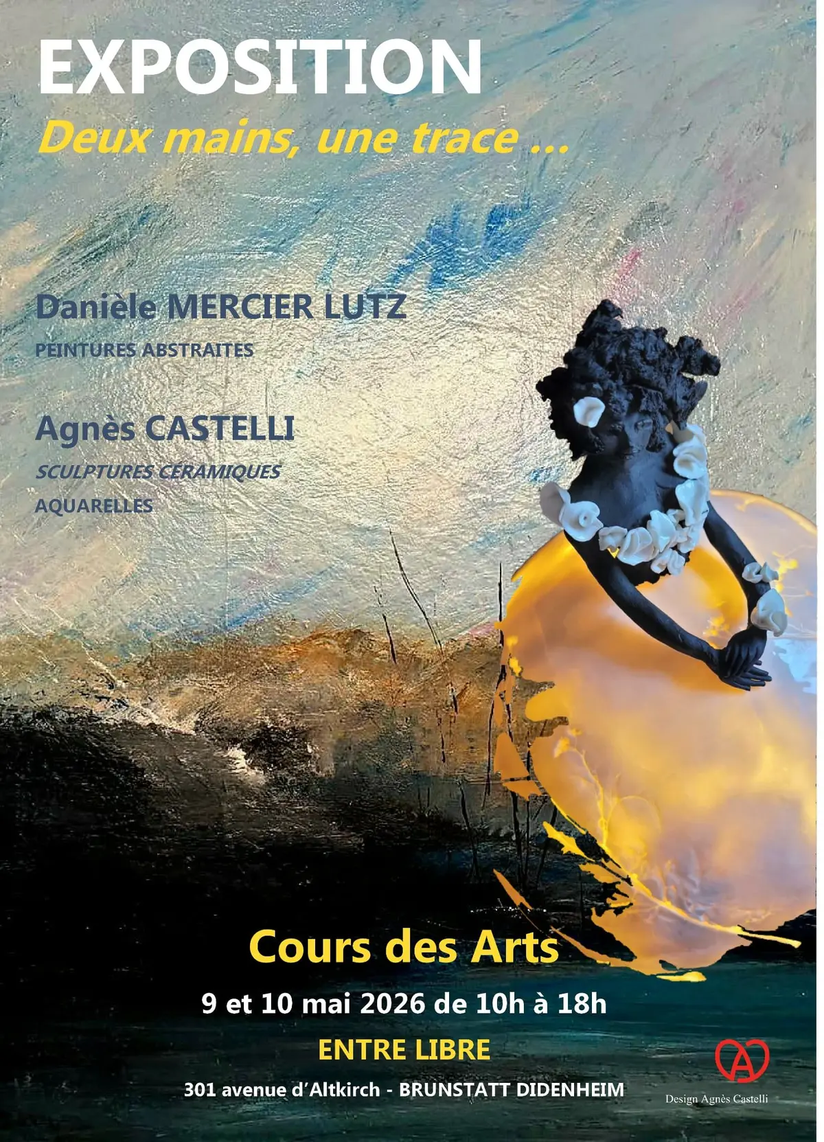 Exposition Deux mains, une trace....