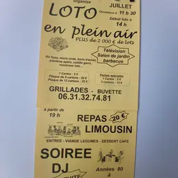 LOTO  REPAS le soir - BAL gratuit