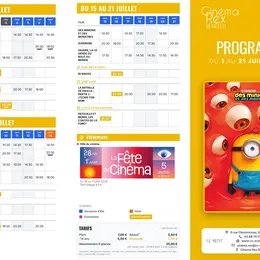 Cinéma Rex Benfeld - Programme du 1er au 21 juillet 