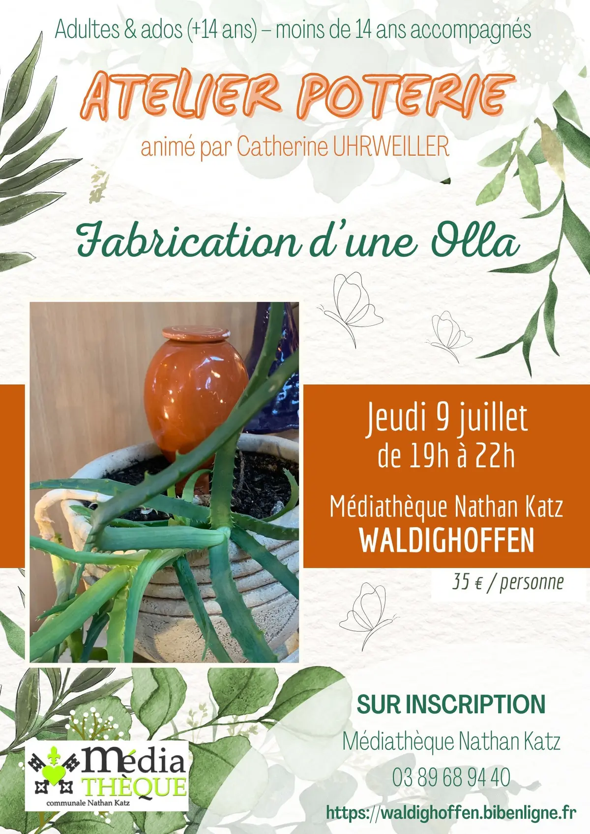 Atelier poterie : Fabrication d'une Olla